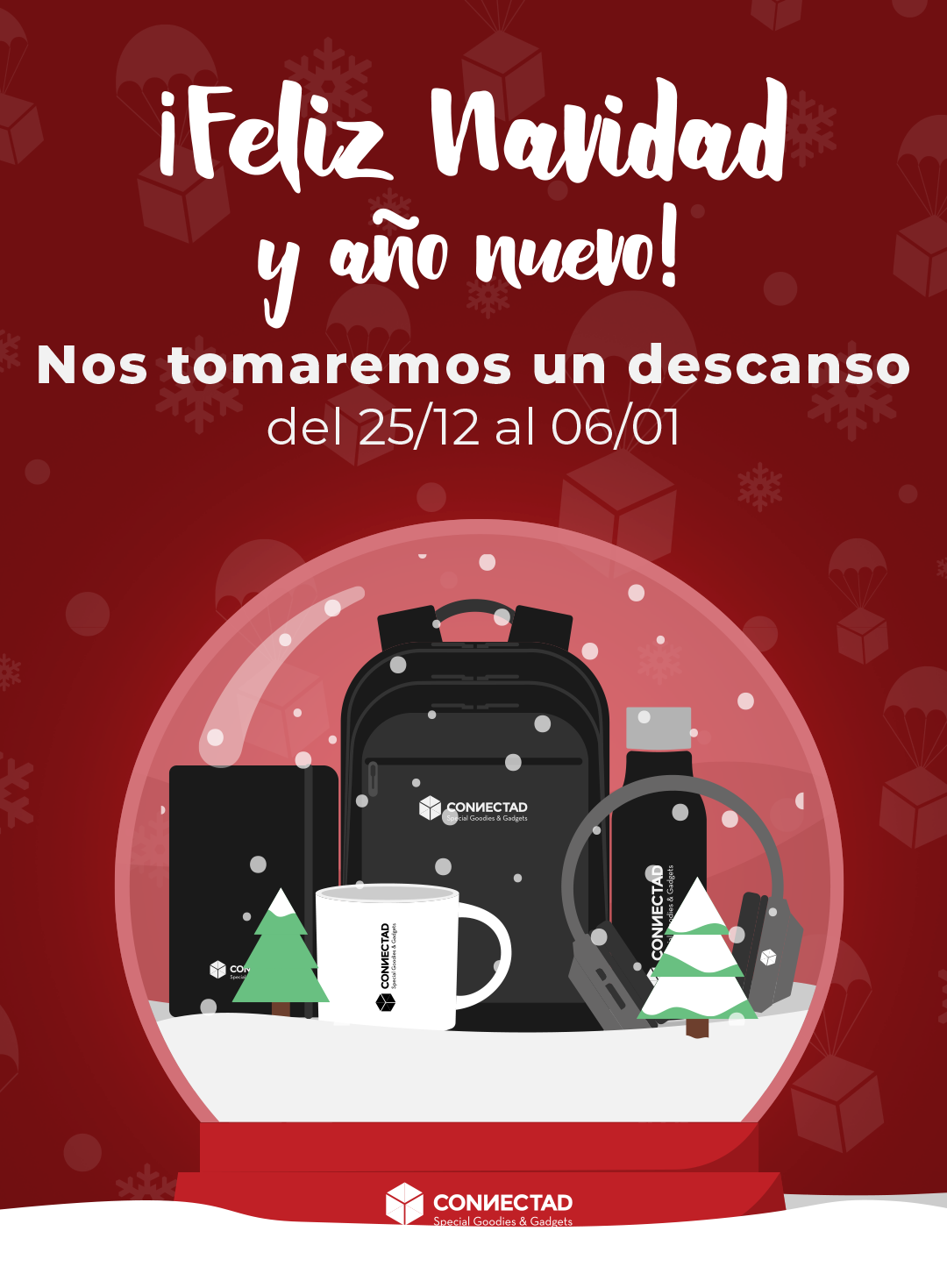 Connectad te desea Feliz navidad y a&ntilde;o nuevo